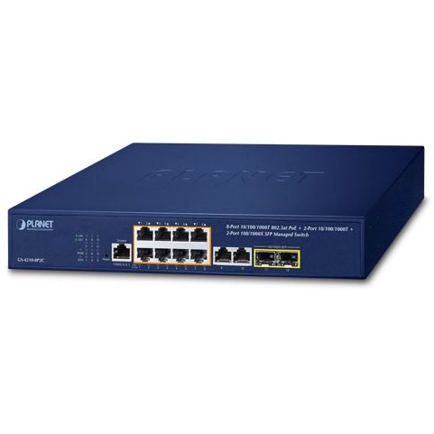   Switch   Switch 19 8Gb PoE at 120W + 2Gb + 2SFP manageable GS-4210-8P2C