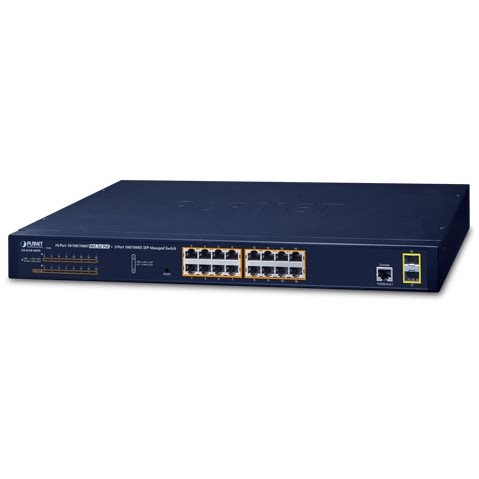   Switch   Switch L2/L4 19 16 Giga PoE at Ext Mode 2SFP 220W GS-4210-16P2S